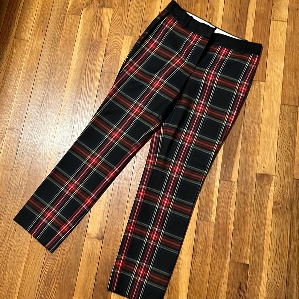 J. Crew Plaid Tuxedo Pants